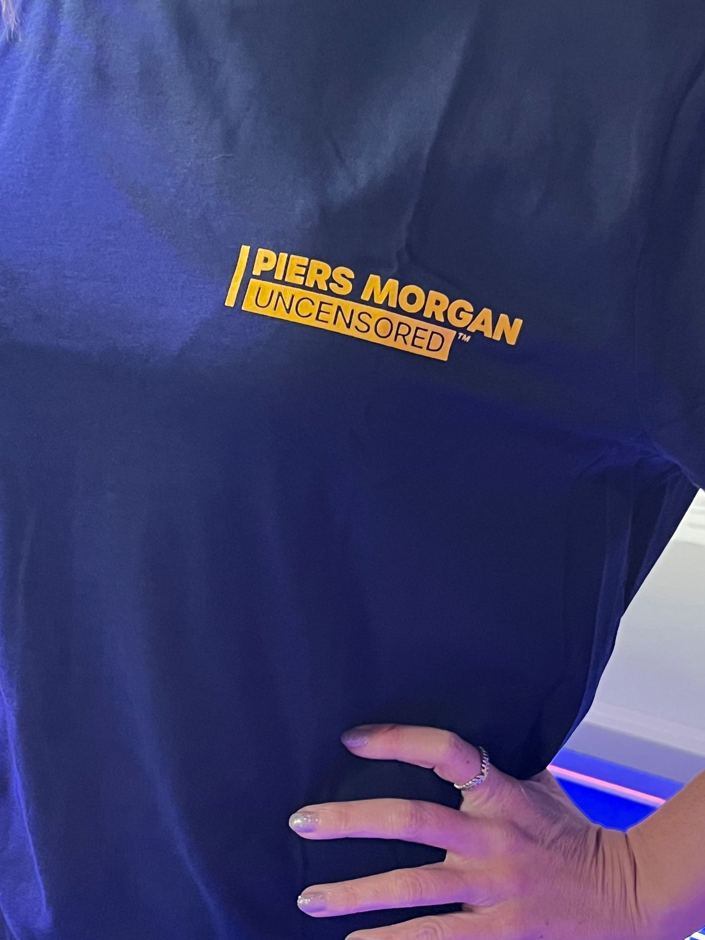Piers Morgan Uncensored – Navy & Yellow T-Shirt