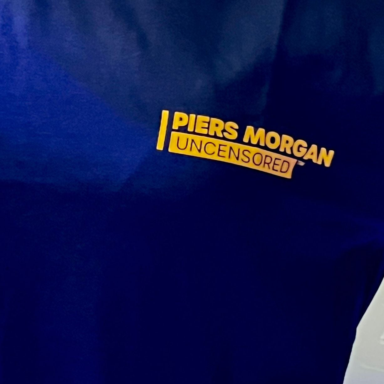 Piers Morgan Uncensored – Navy & Yellow T-Shirt