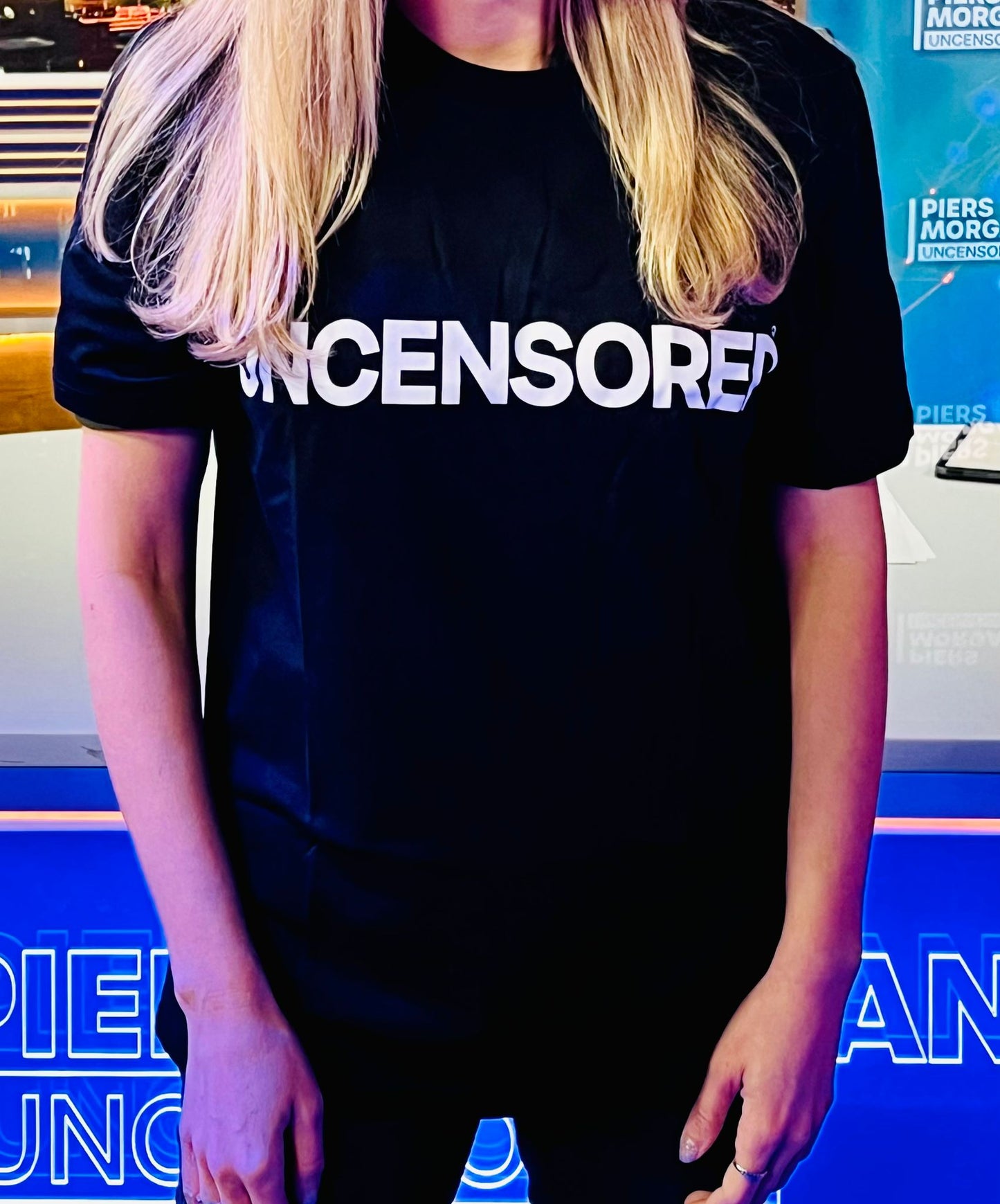 Piers Morgan Uncensored Short Sleeve T-shirt in Black