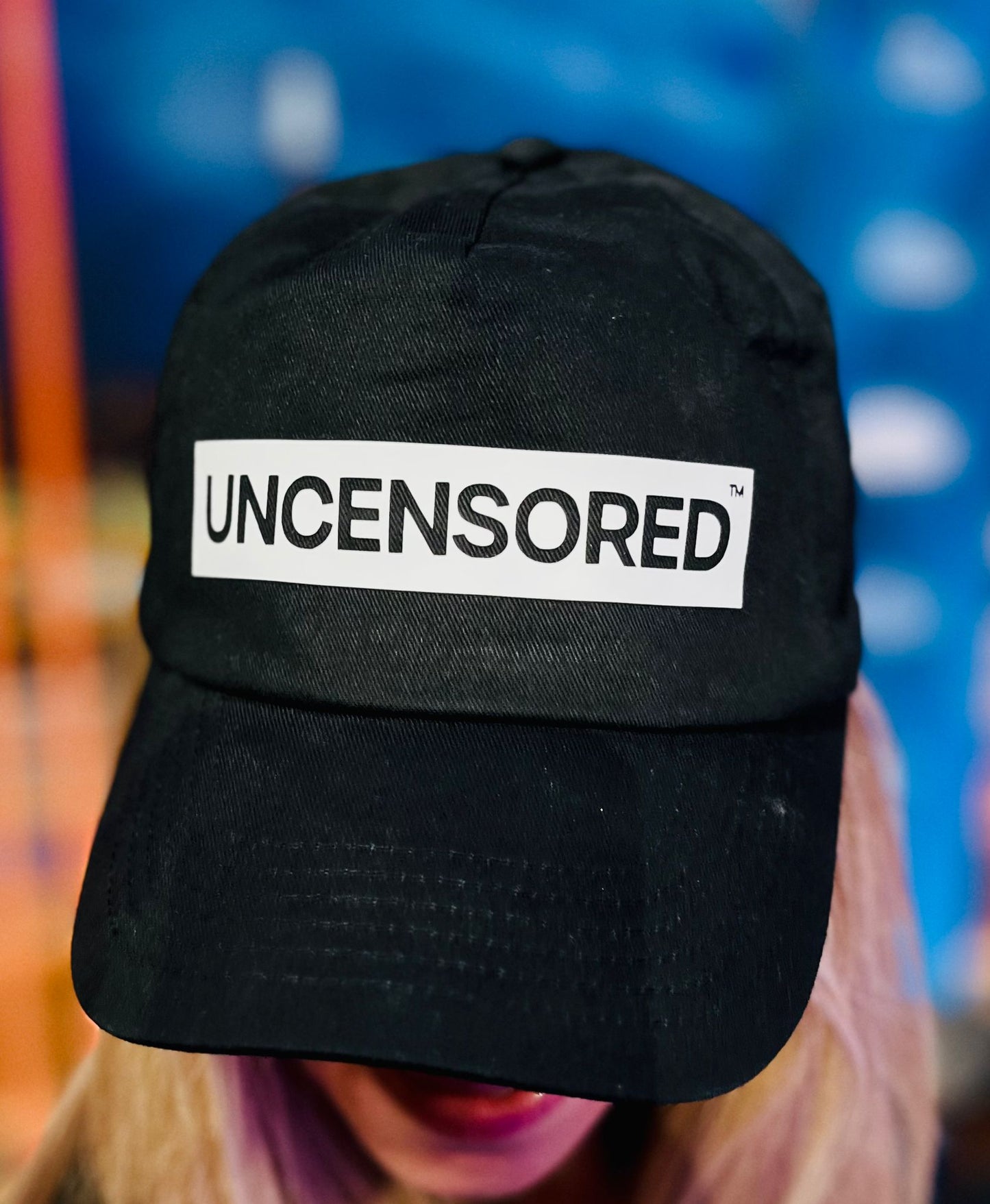 Black Baseball Cap – Adjustable back – Unisex – One Size