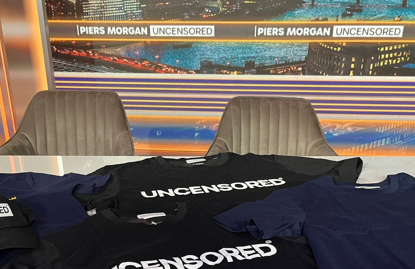 Piers Morgan Uncensored Short Sleeve T-shirt in Black